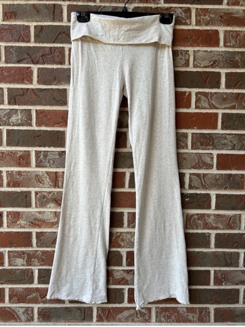 SKIMS Fold-Over Waist Lounge Pants in Oatmeal